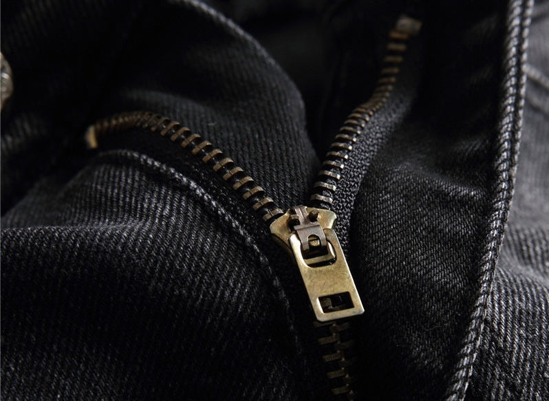 New 2023 Spring hipster men's jeans No iron treatment denim pants popular mid-rise casual jeans