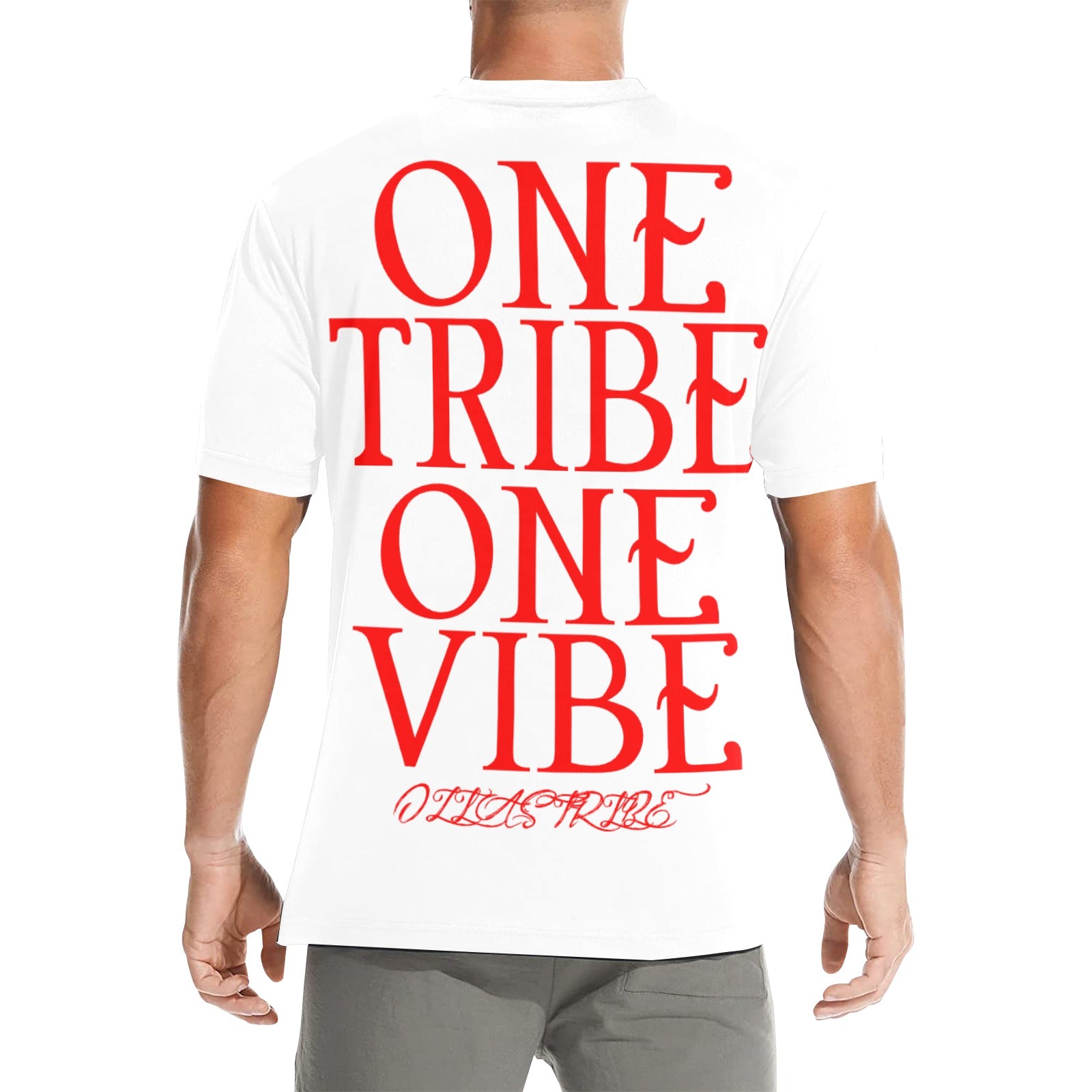 white and red ozias tribe shirt