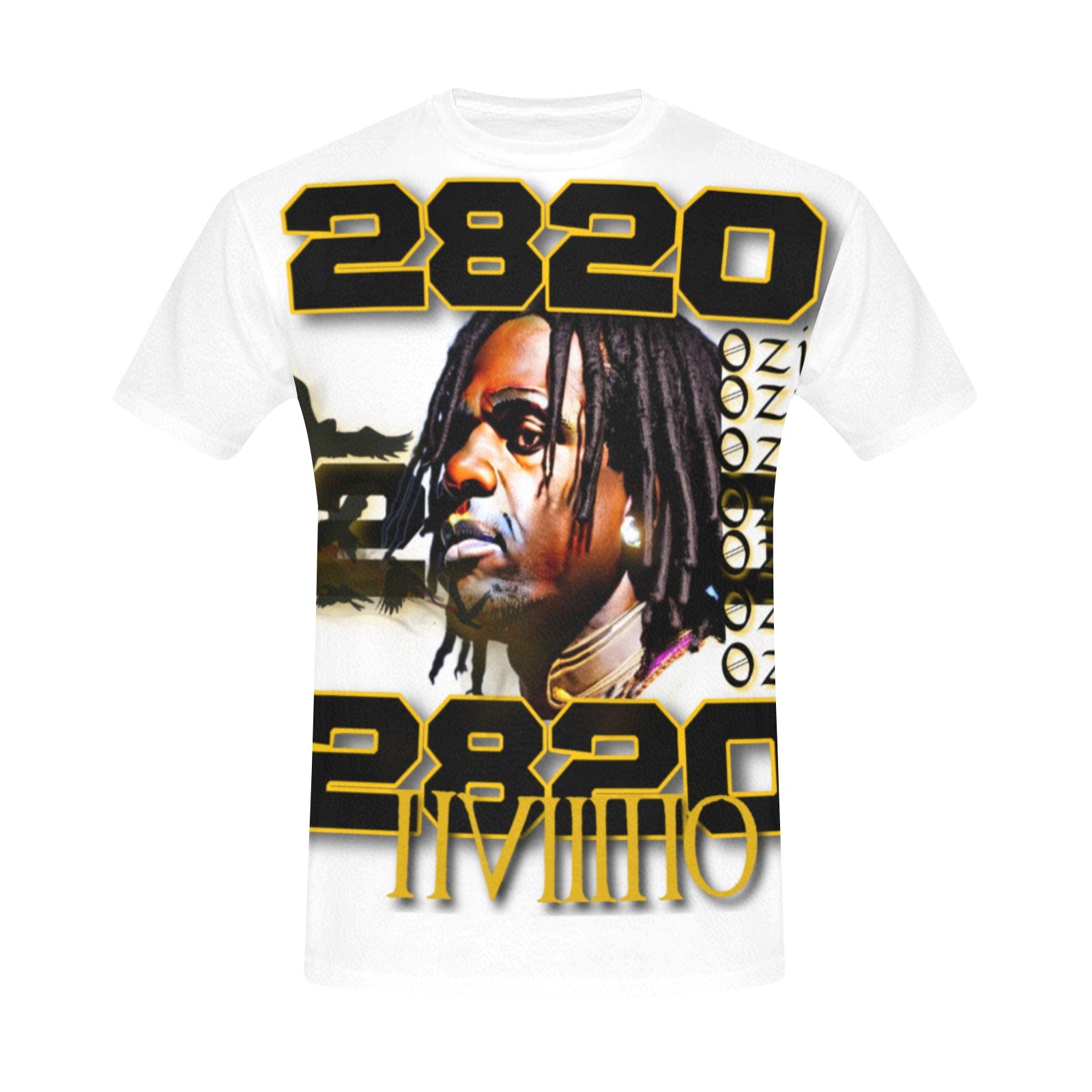 white and yellow iiviiiiio chief shirt