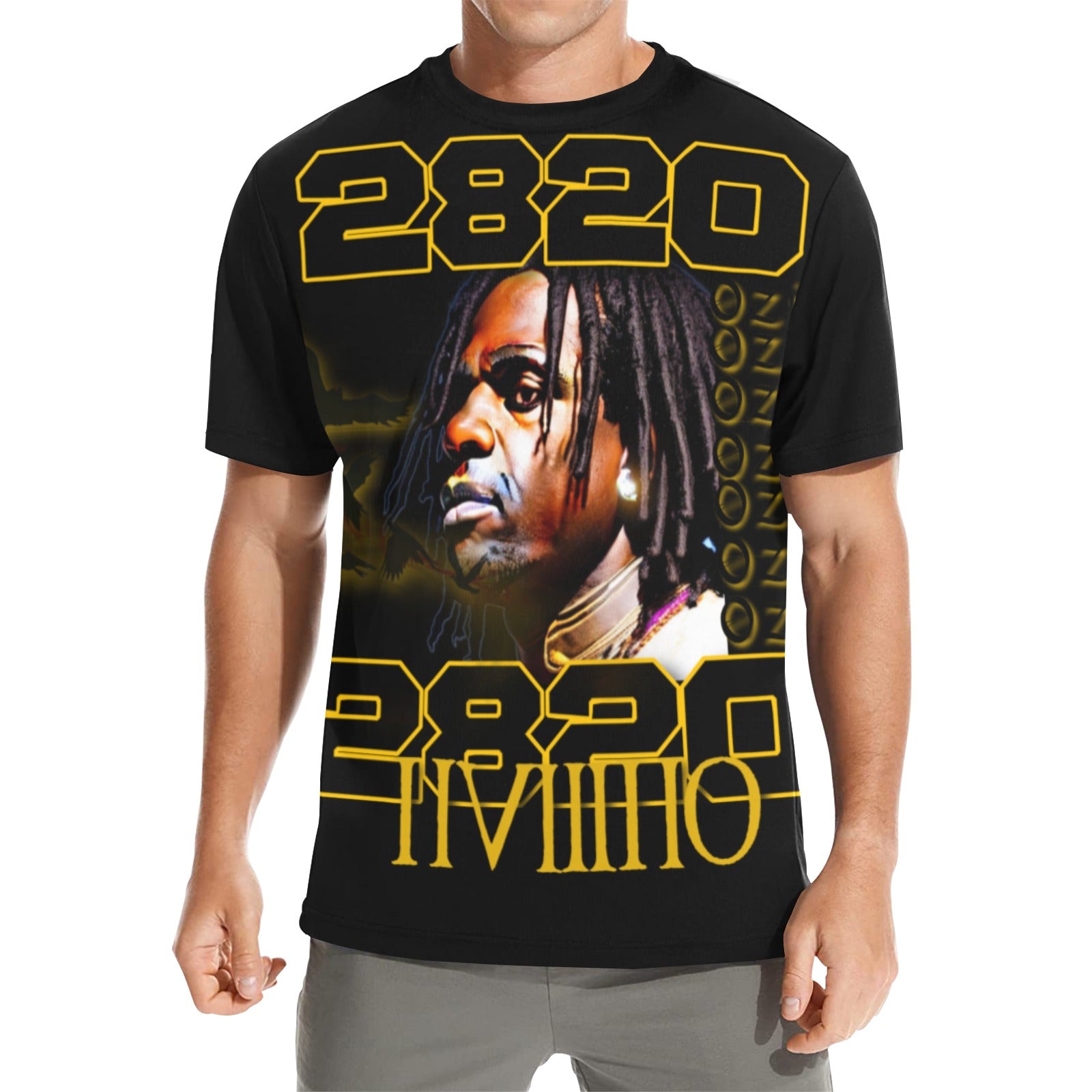 blck and yellow iiviiiiio chief shirt