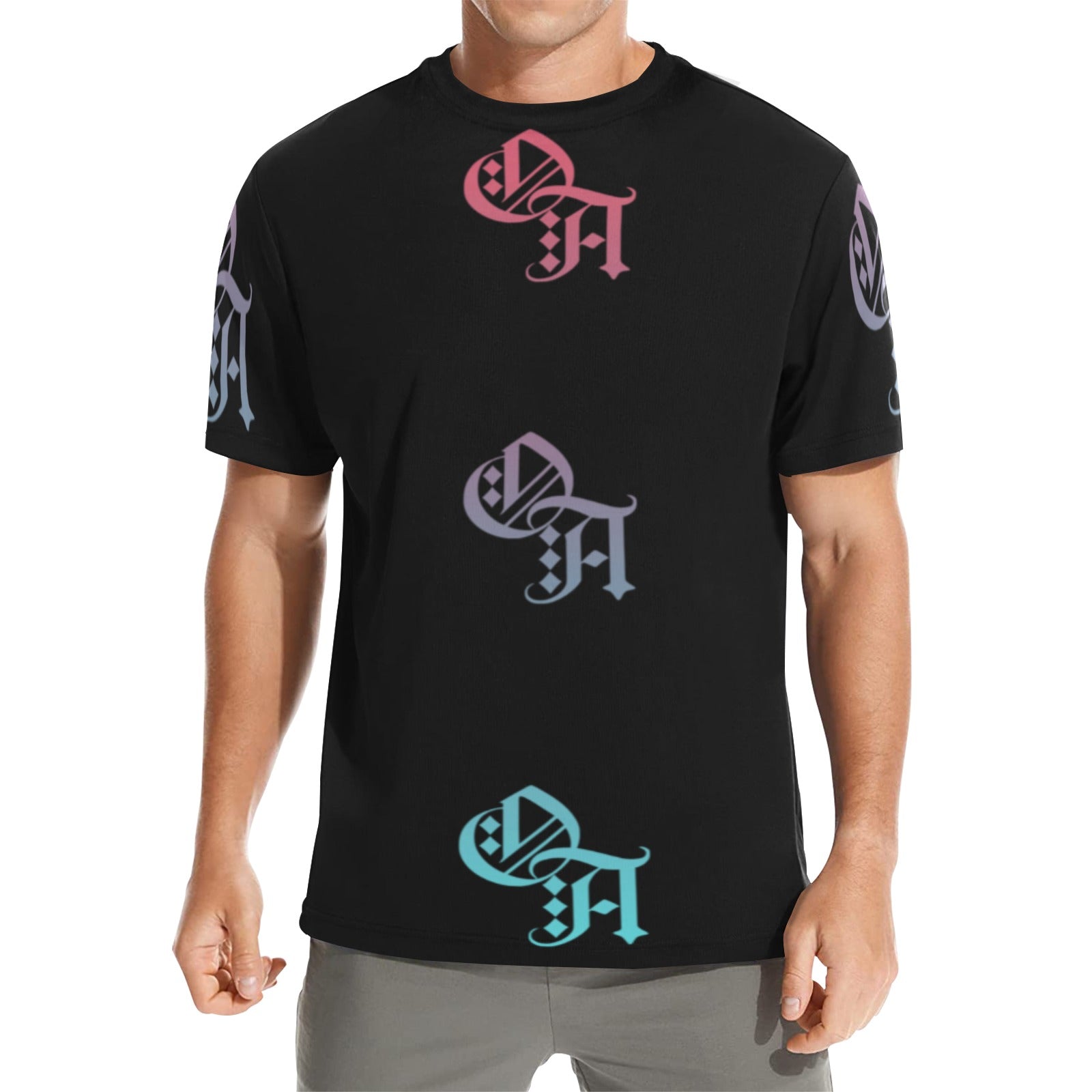 black and tropic gradient oa shirt