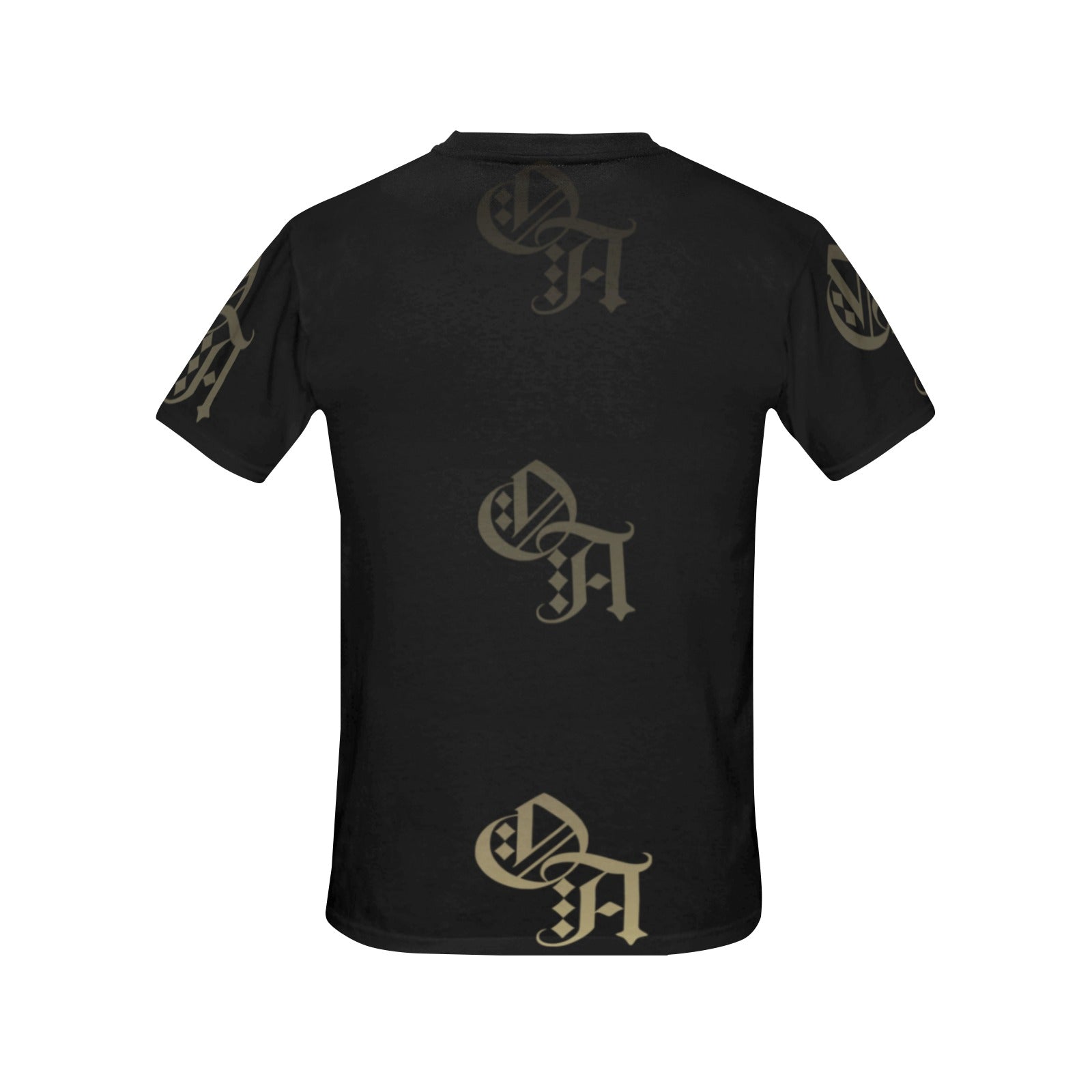 black and beige gradient oa shirt