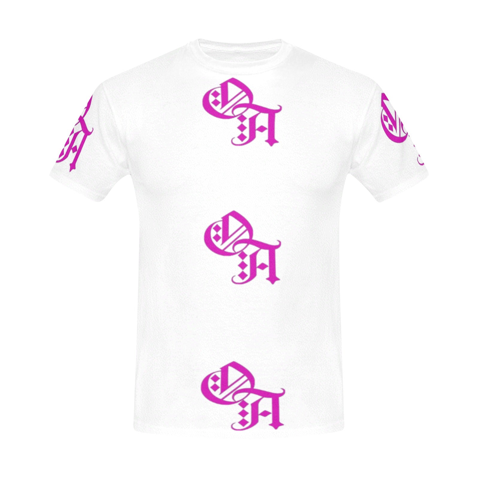 white and pink oa shirt