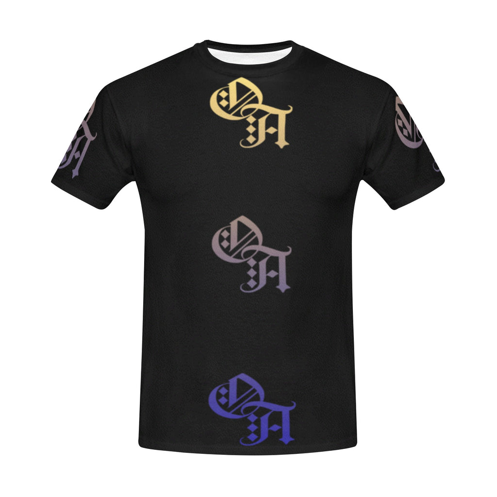 black and gold gradient oa shirt