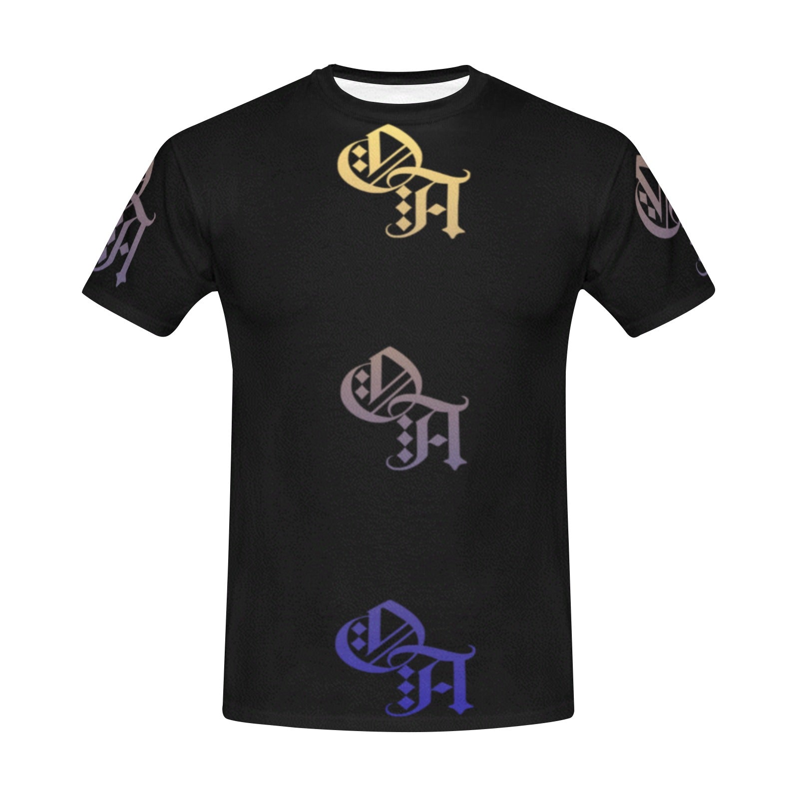 black and gold gradient oa shirt