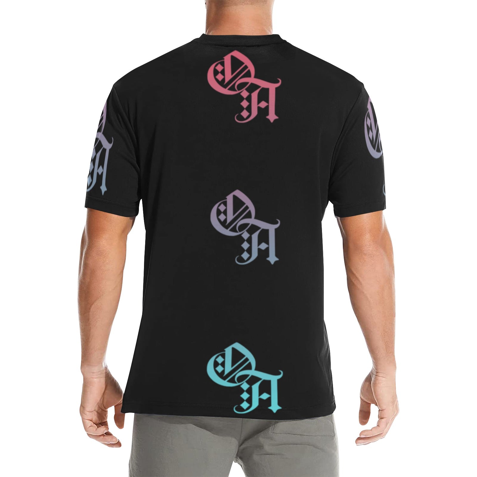black and tropic gradient oa shirt