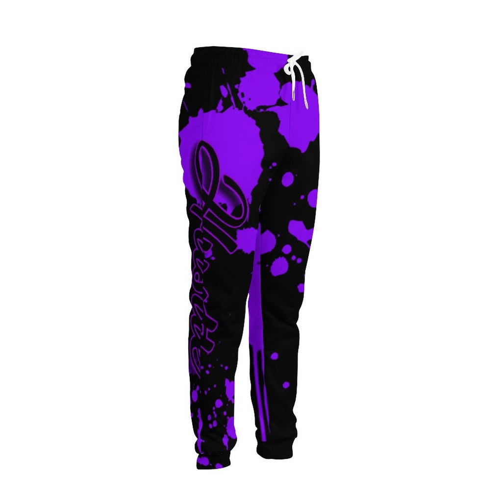 purple splatt hustle addict jogger set
