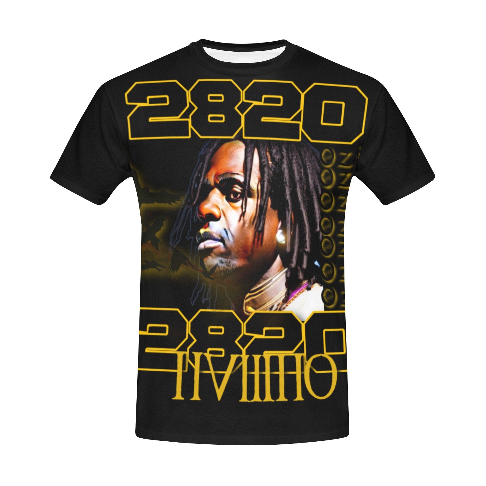 blck and yellow iiviiiiio chief shirt