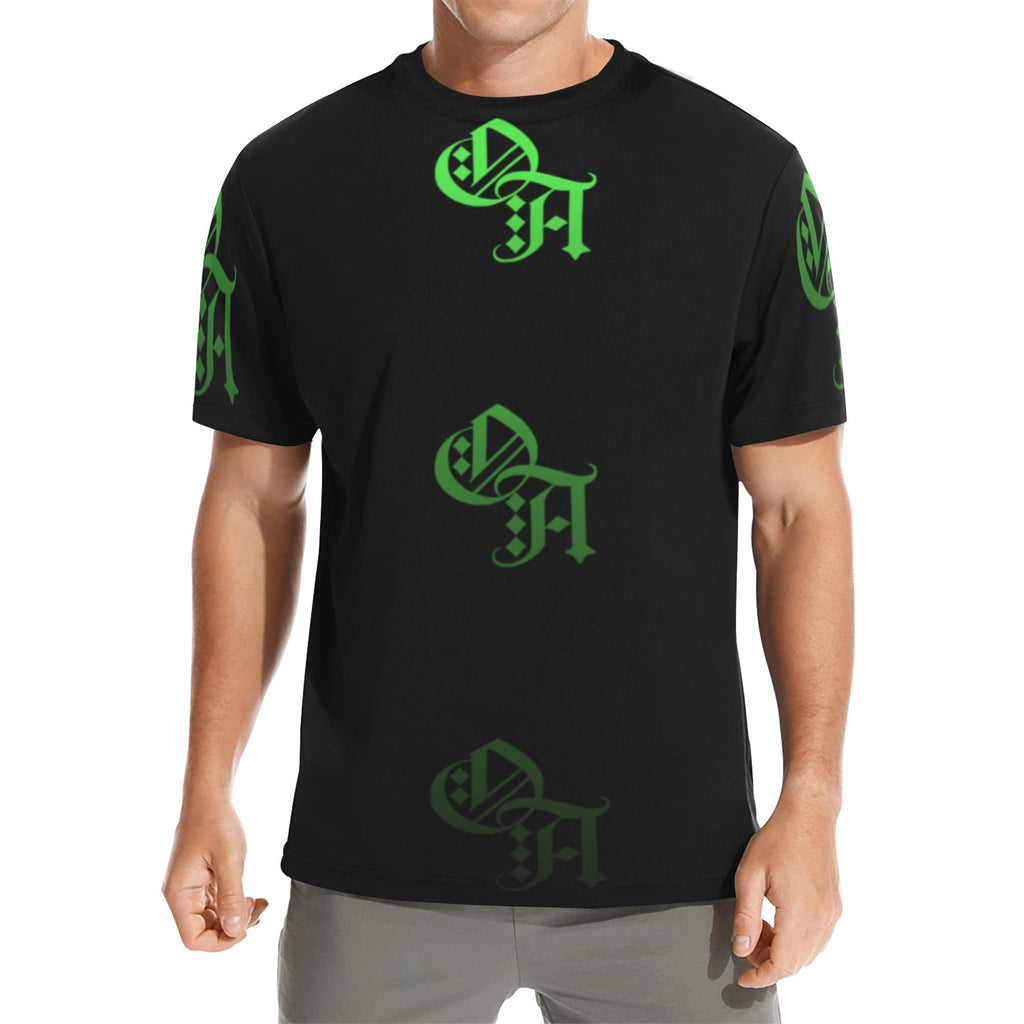 black and green gradient oa shirt