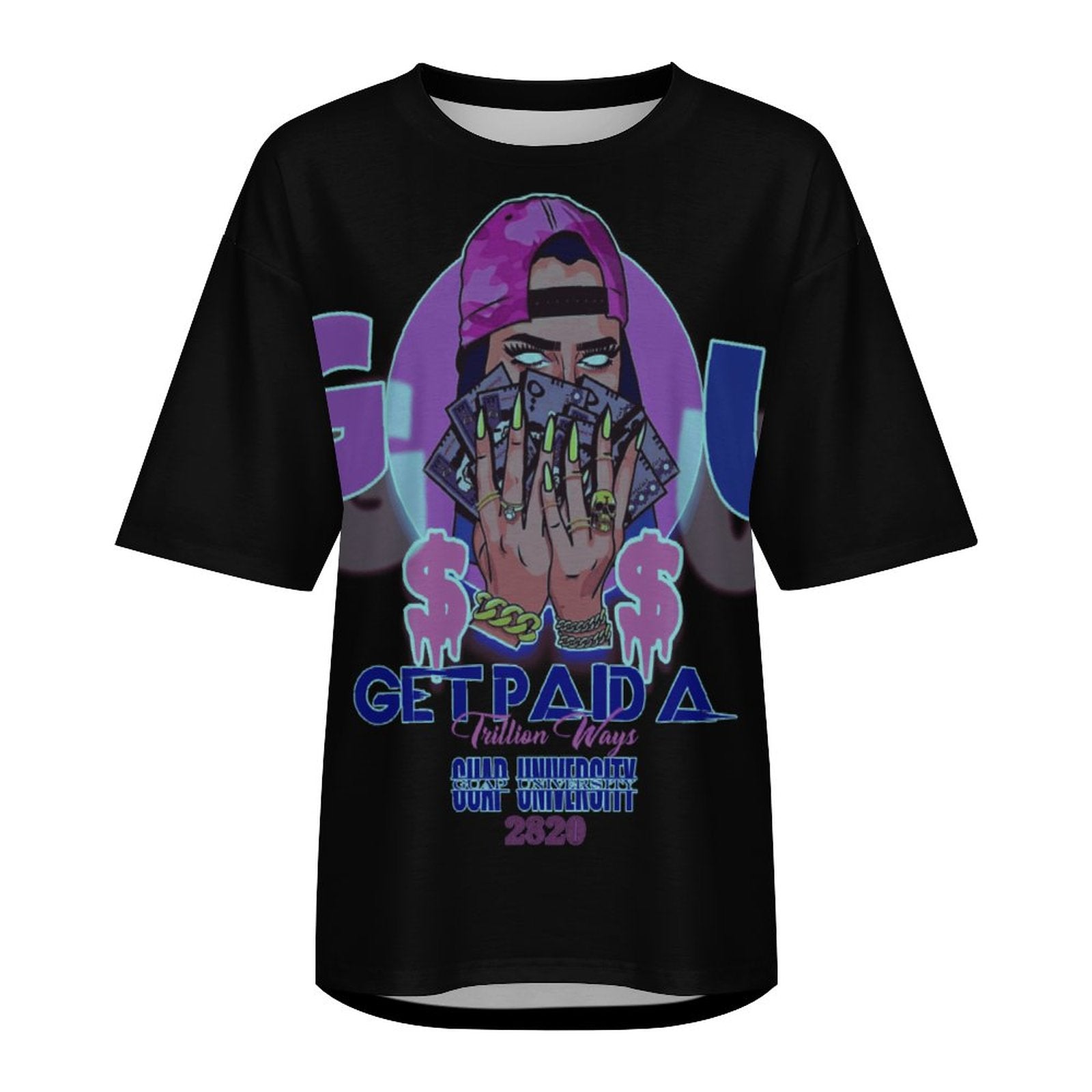 GU black light guap mami oversized shirt