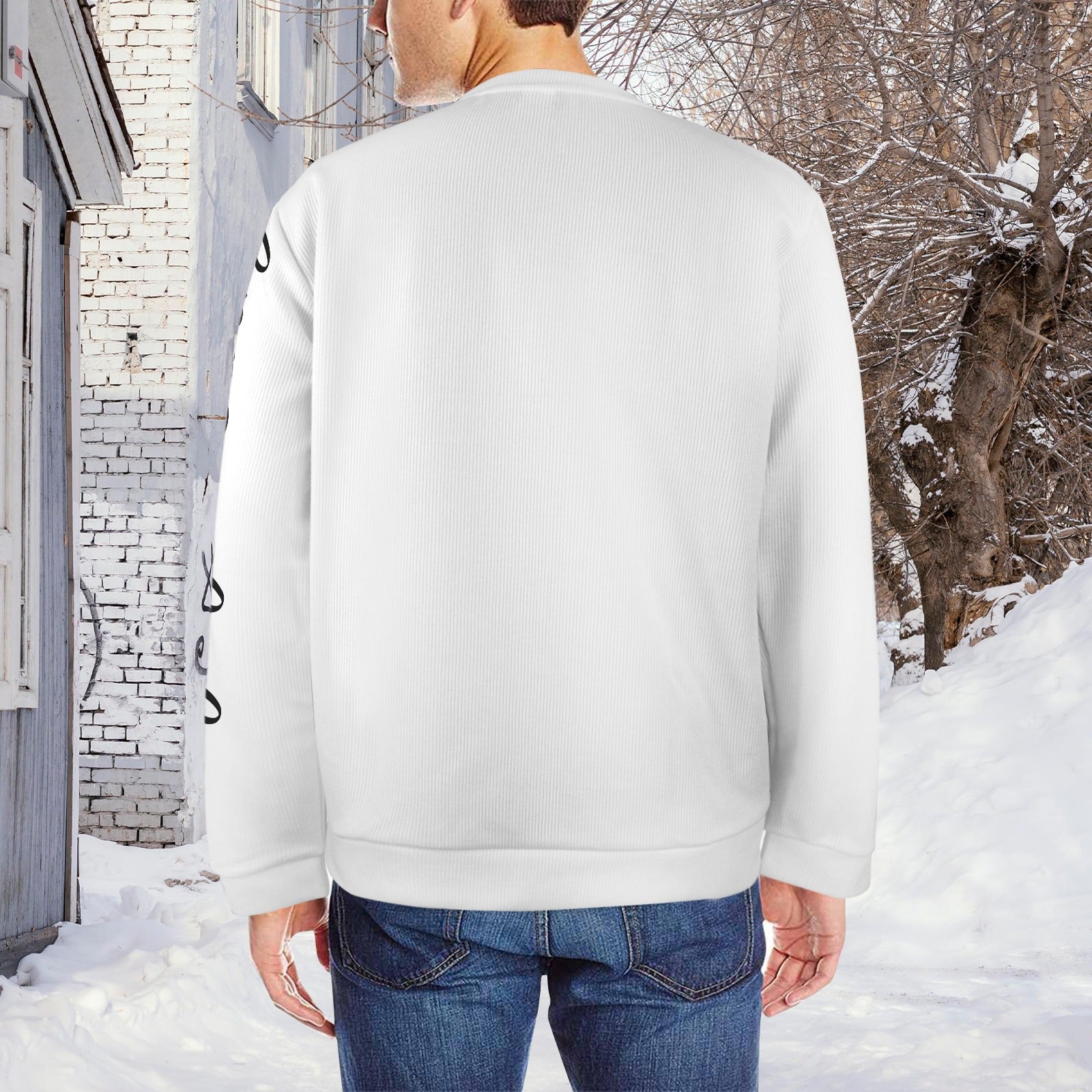 white humble sweater