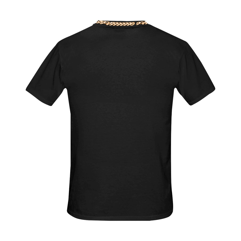 black and orange iiviiiiio shirt