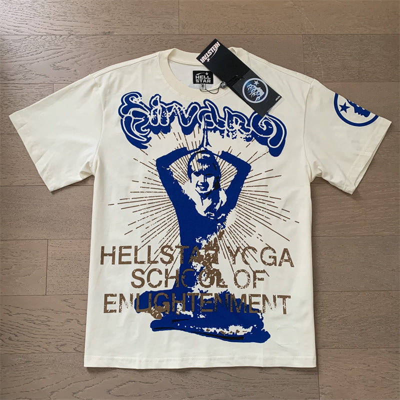 Printed top style casual and trendy pure cotton washable short-sleeved T-shirt