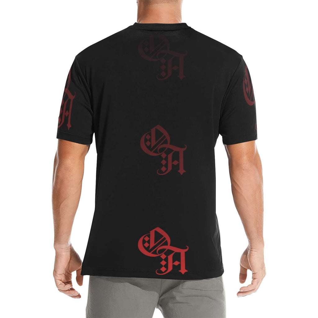 black and red gradient oa shirt