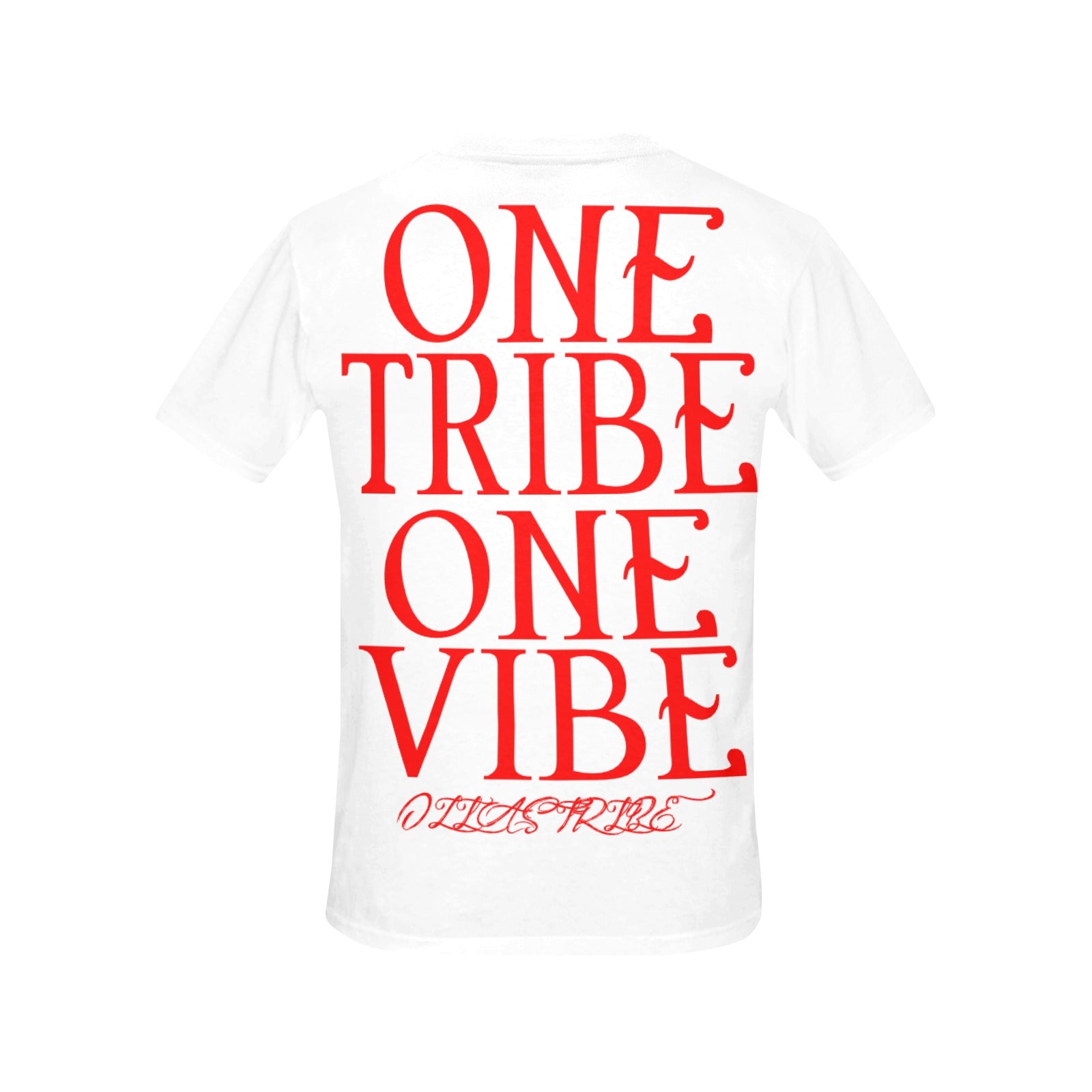 white and red ozias tribe shirt