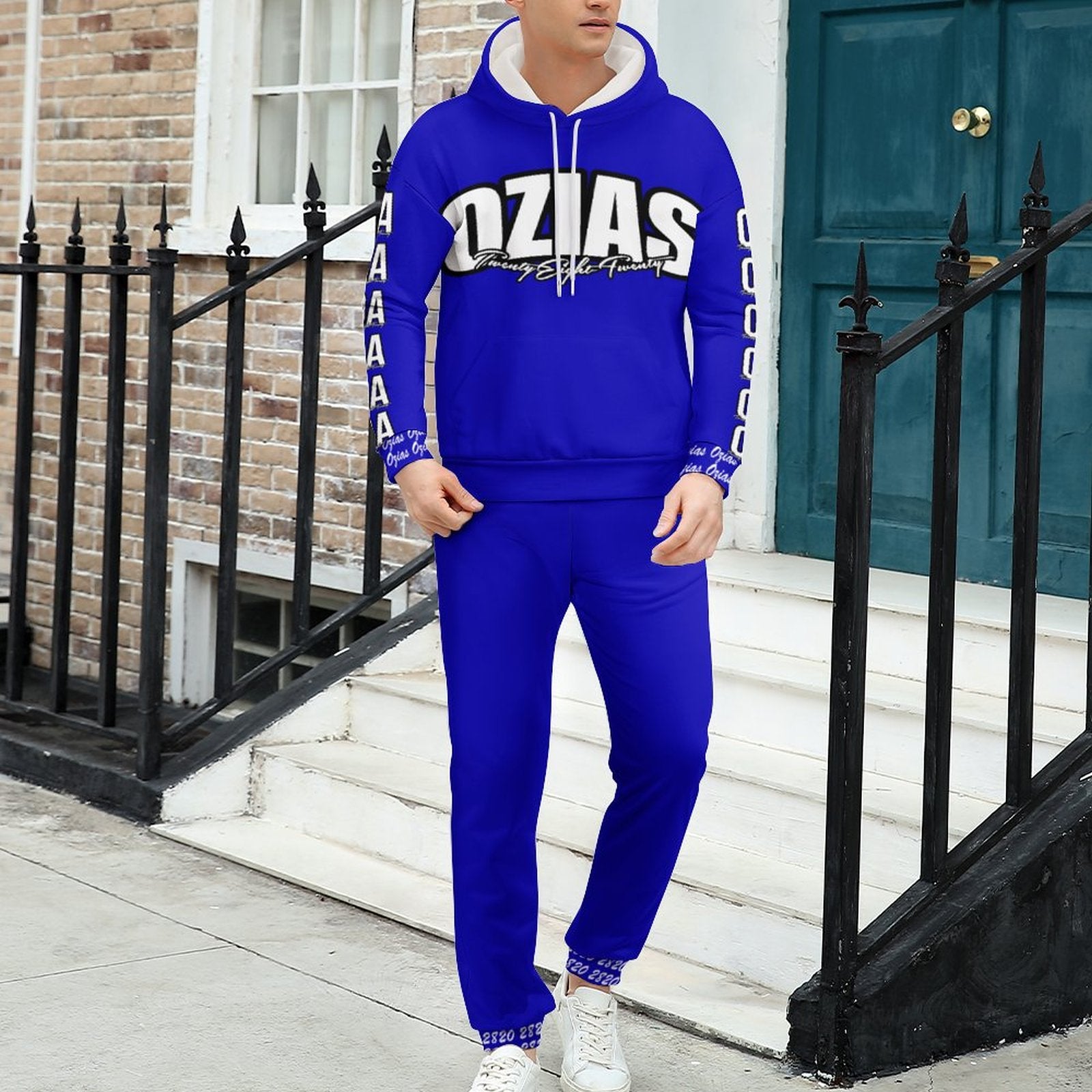 250gsm Imitation Cotton Hoodie & Joggers Set 4T03 (All-Over Printing)