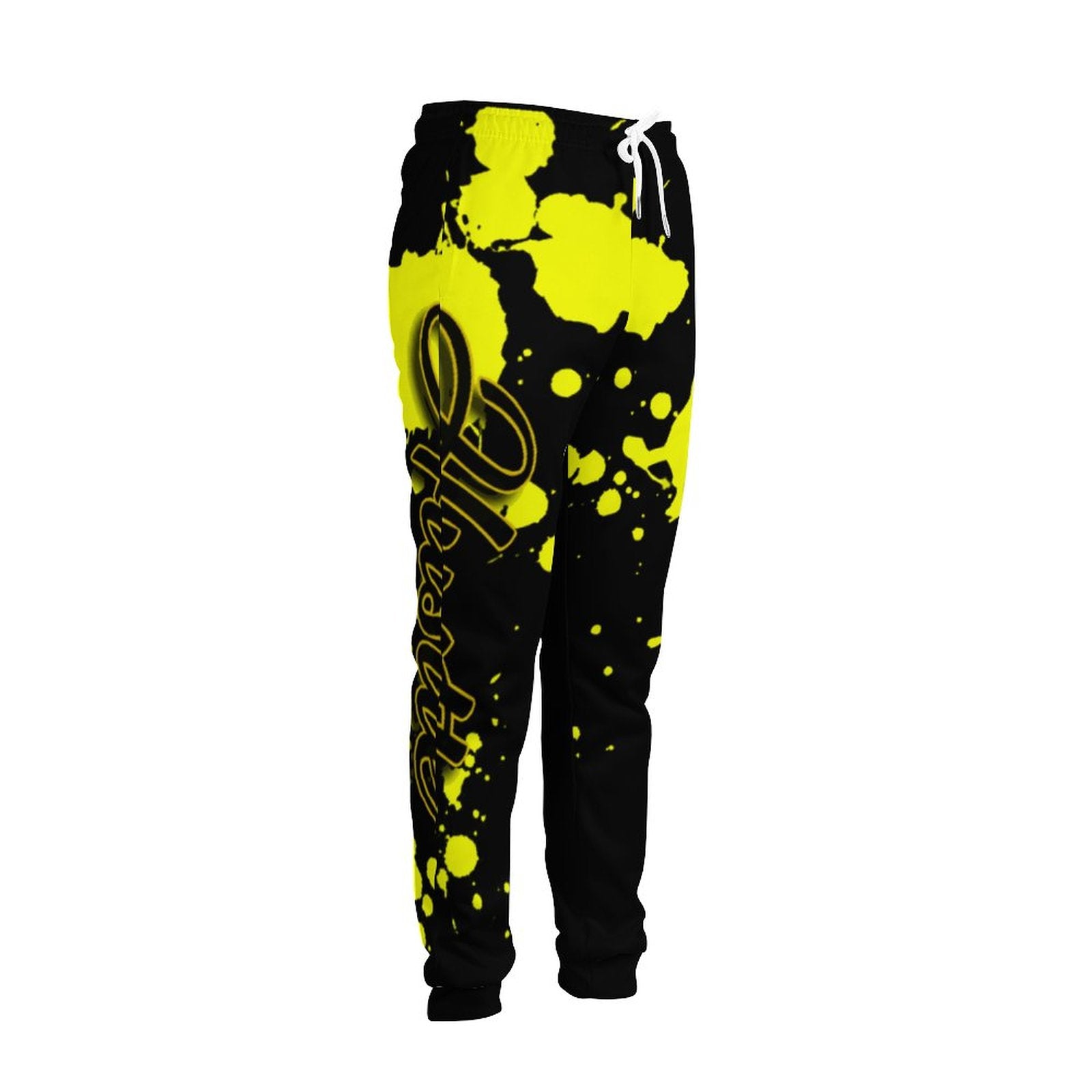 yellow splatt hustle addict jogger set