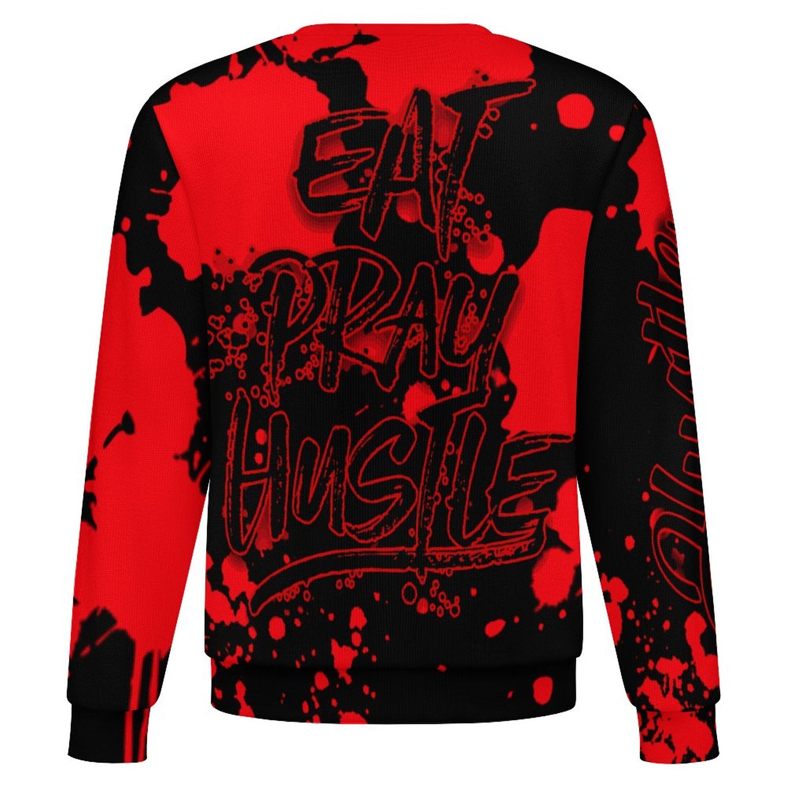 red splatt hustle addict sweater