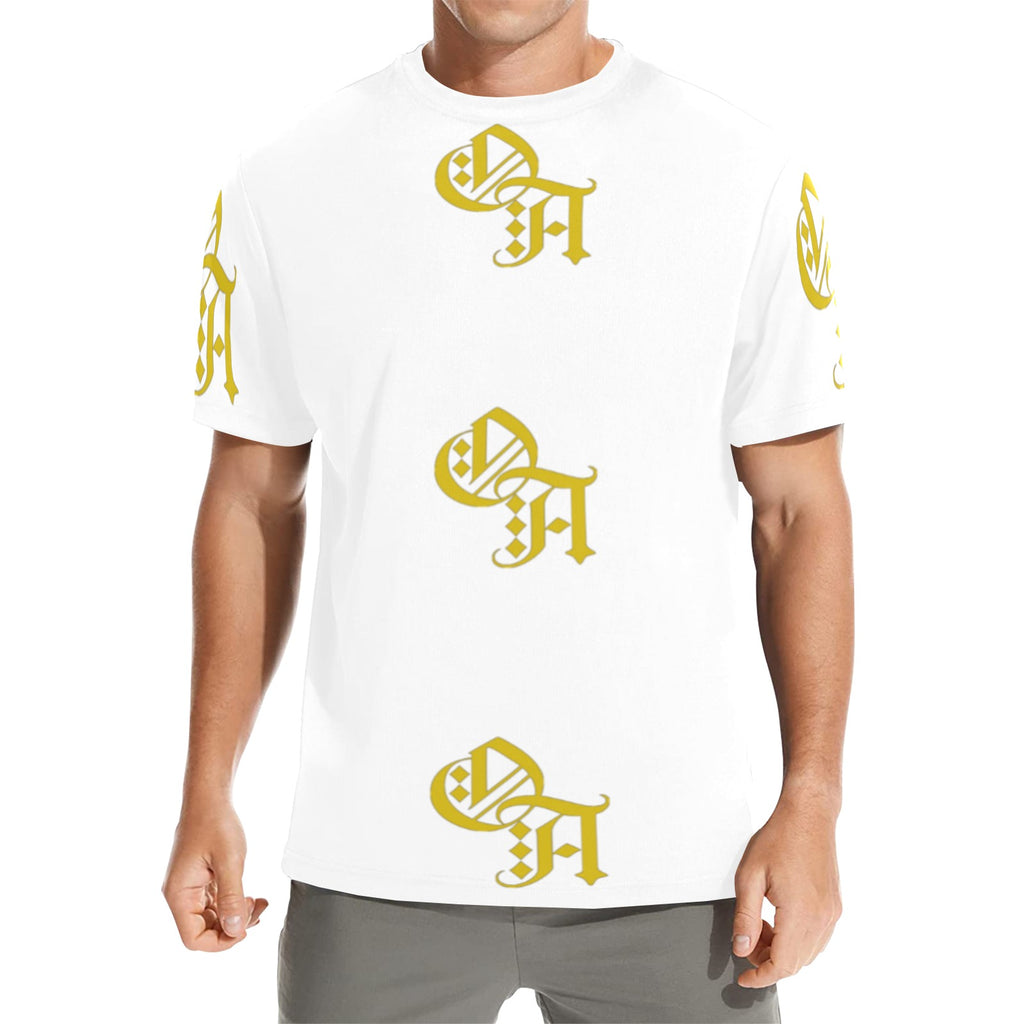 white and gold oa shirt