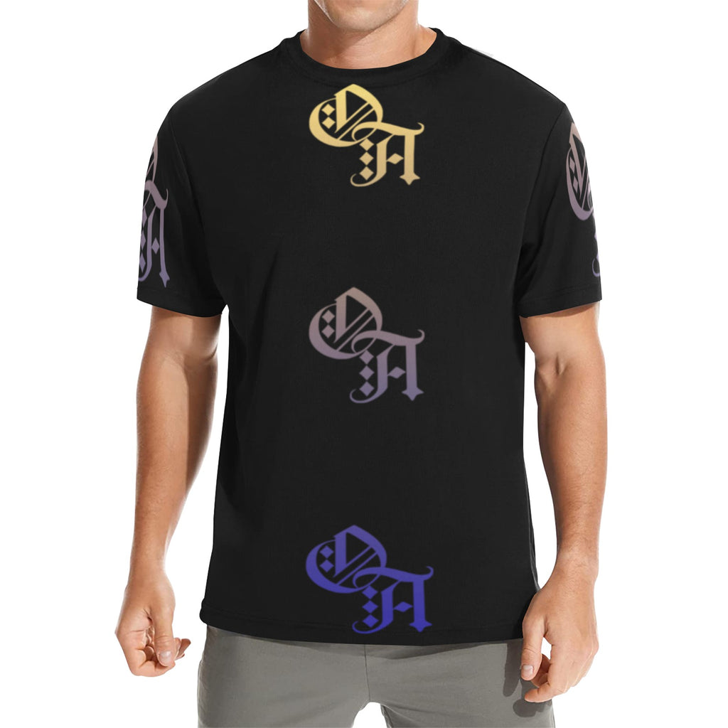 black and gold gradient oa shirt