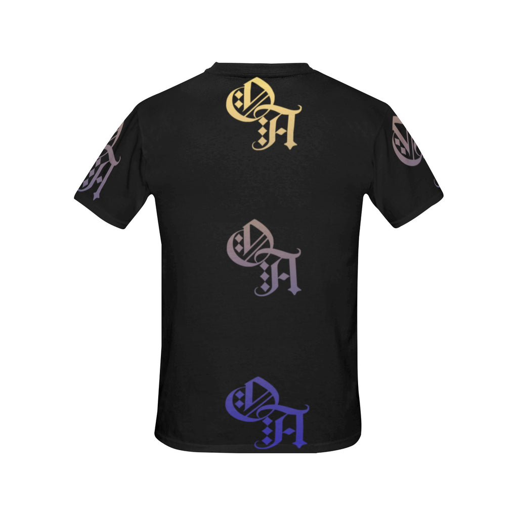 black and gold gradient oa shirt