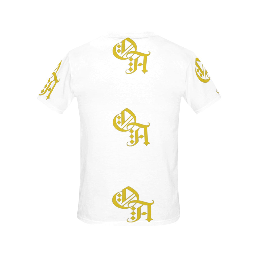 white and gold oa shirt