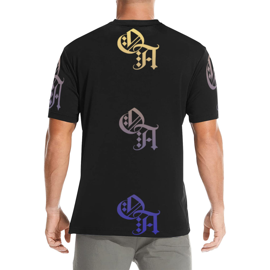 black and gold gradient oa shirt