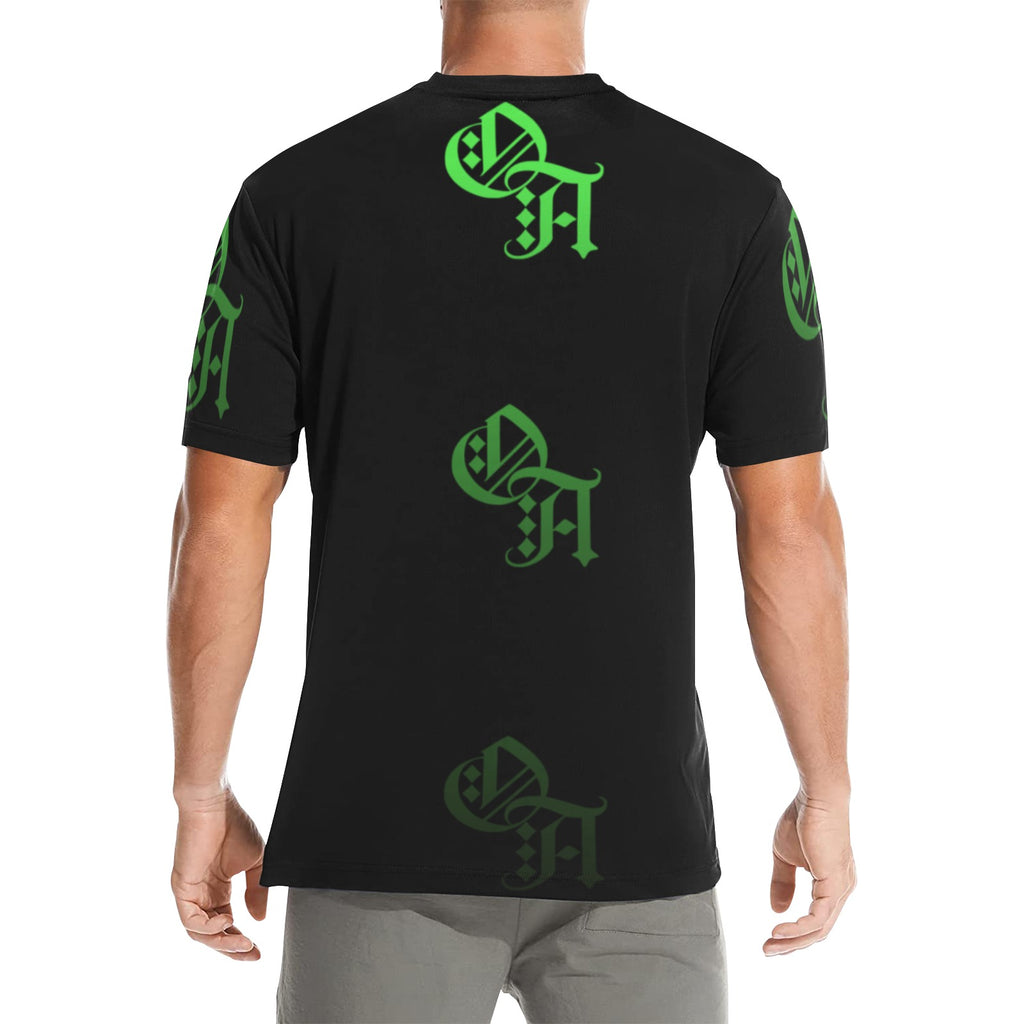 black and green gradient oa shirt