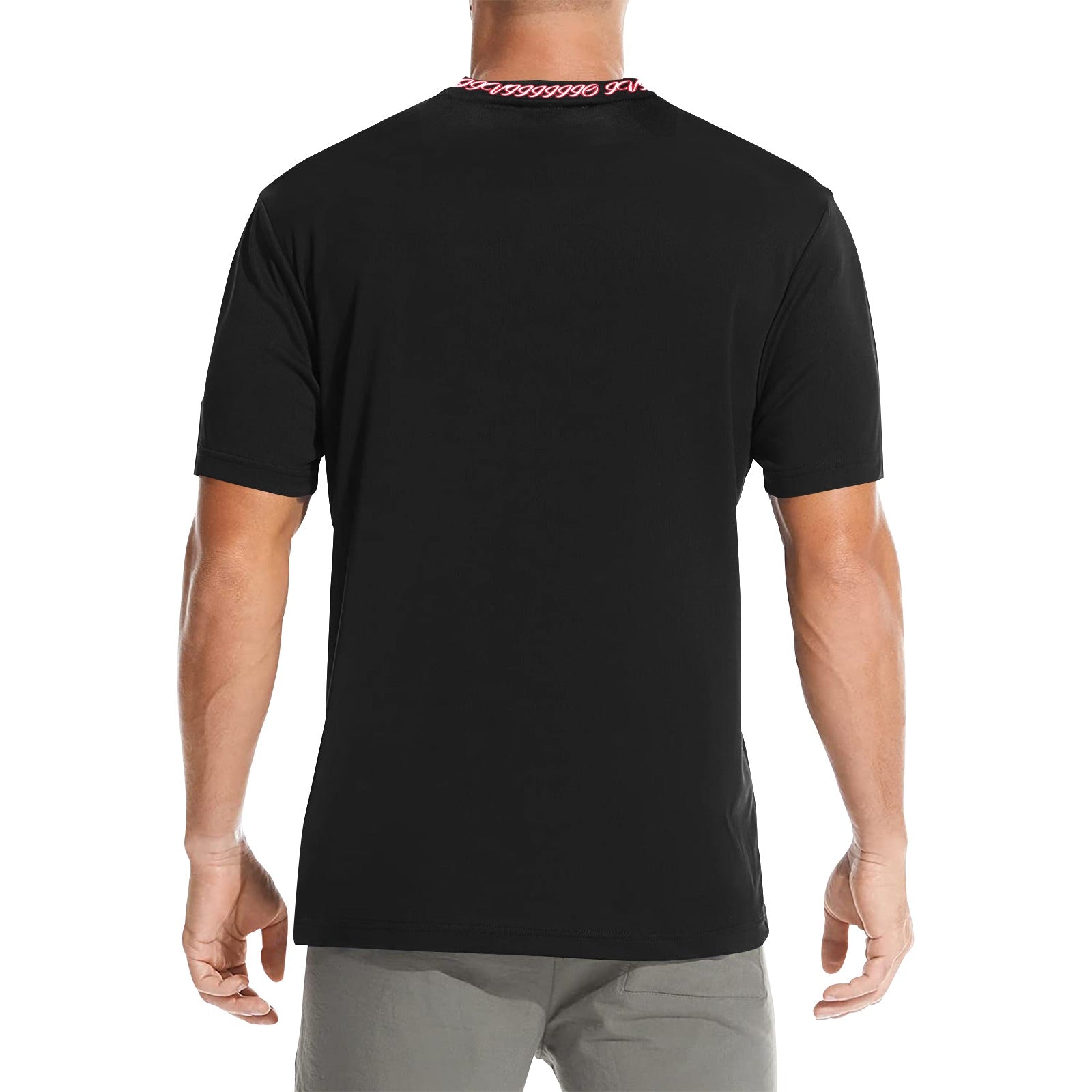 black and red iiviiiiio shirt