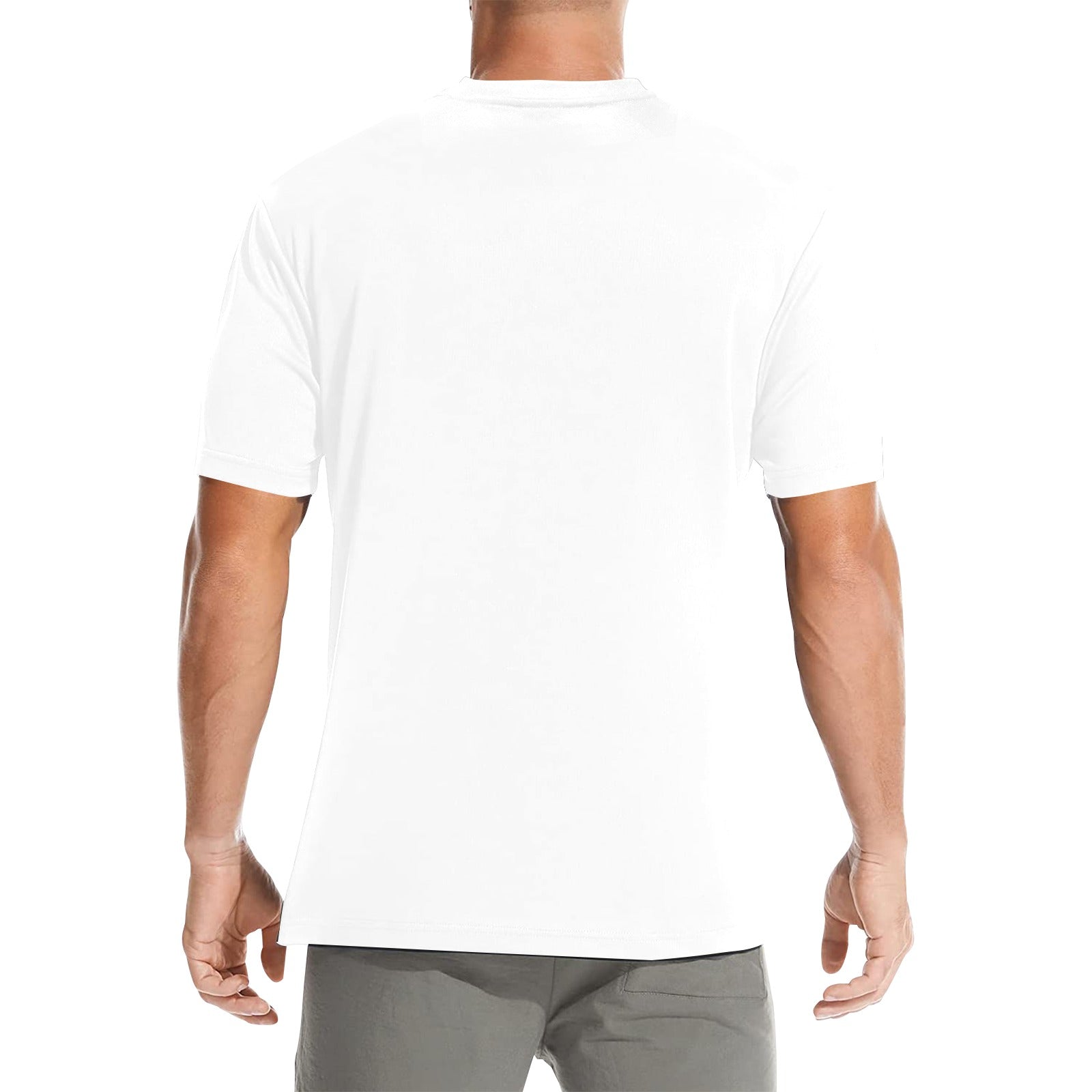 white and orange ozias angel shirt