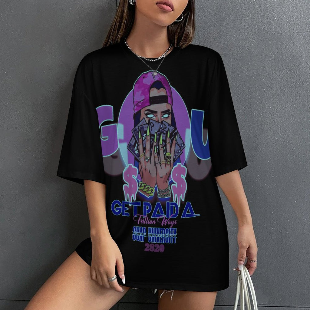 GU black light guap mami oversized shirt