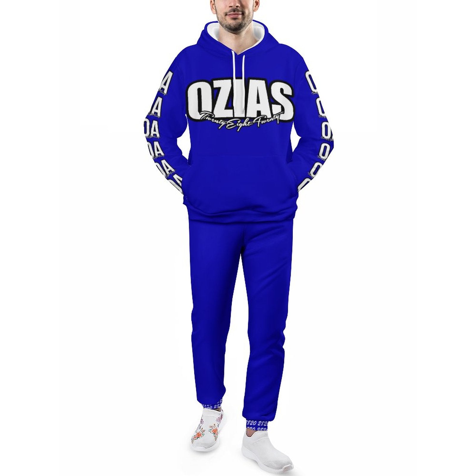 250gsm Imitation Cotton Hoodie & Joggers Set 4T03 (All-Over Printing)