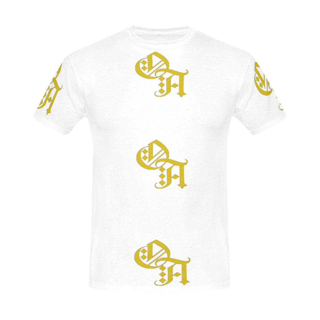 white and gold oa shirt