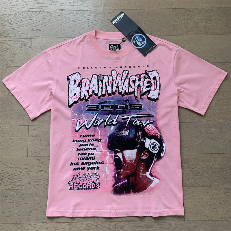 Printed top style casual and trendy pure cotton washable short-sleeved T-shirt