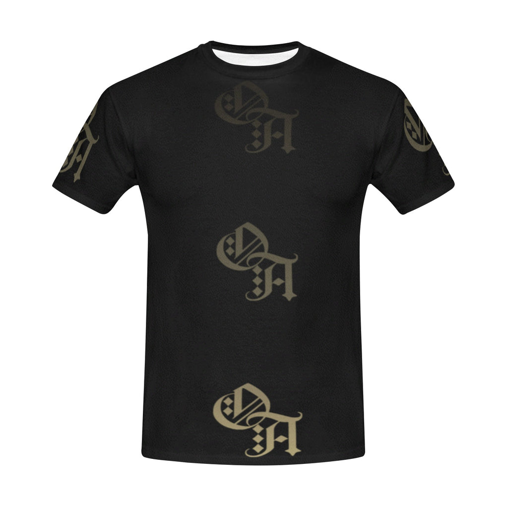 black and beige gradient oa shirt